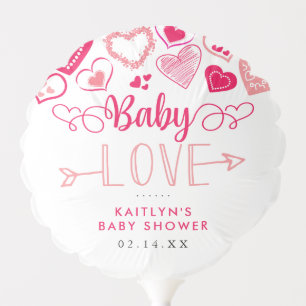 "Baby Love" Valentine's Day Baby Shower Balloon