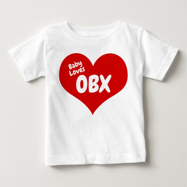 Baby Loves OBX Baby T-Shirt (Front)