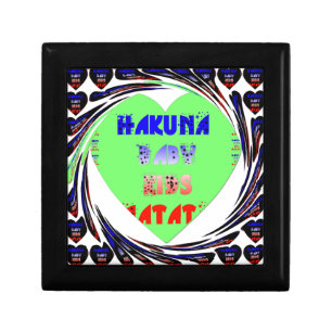 Baby Luminous Hearts Hakuna Matata Baby Kid Design Keepsake Box