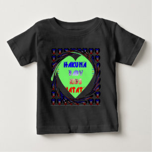 Baby Luminous Hearts Hakuna Matata Baby Kid Design T-Shirt