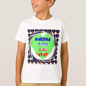 Baby Luminous Hearts Hakuna Matata Baby Kid Design T-Shirt