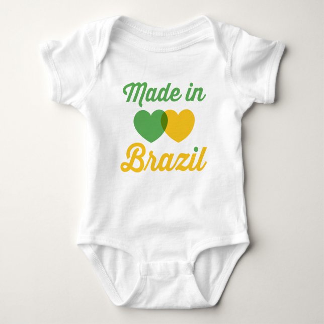 Baby Made in Brazil Baby Bodysuit (Front)