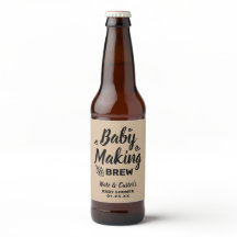 Baby Making Brew Funny Shower Thank You Kraft