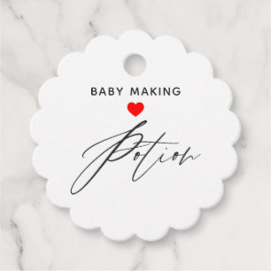 Baby Making Potion Baby Shower Thank You Favor Tags