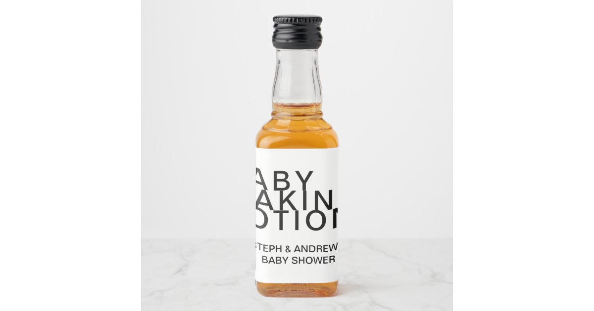 Baby Making Potion Couple's Baby Shower Liquor Bottle Label | Zazzle