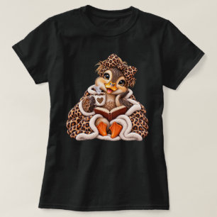 baby mallard duck Cozy Duck Autumn Coffee Reading  T-Shirt