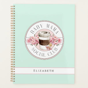 Baby Mama Social Club, Aqua Personalized Planner