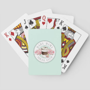 Baby Mama Social Club Aqua Poker Cards