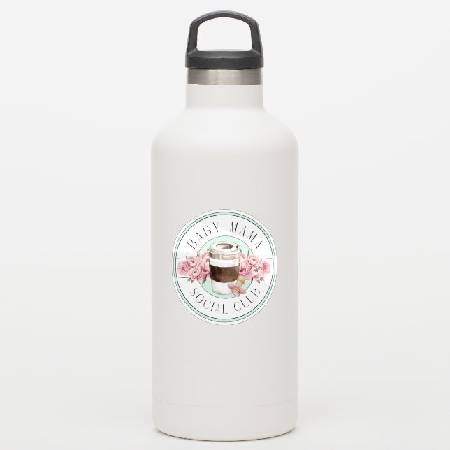 Baby Mama Social Club Aqua  Sticker (Waterbottle)