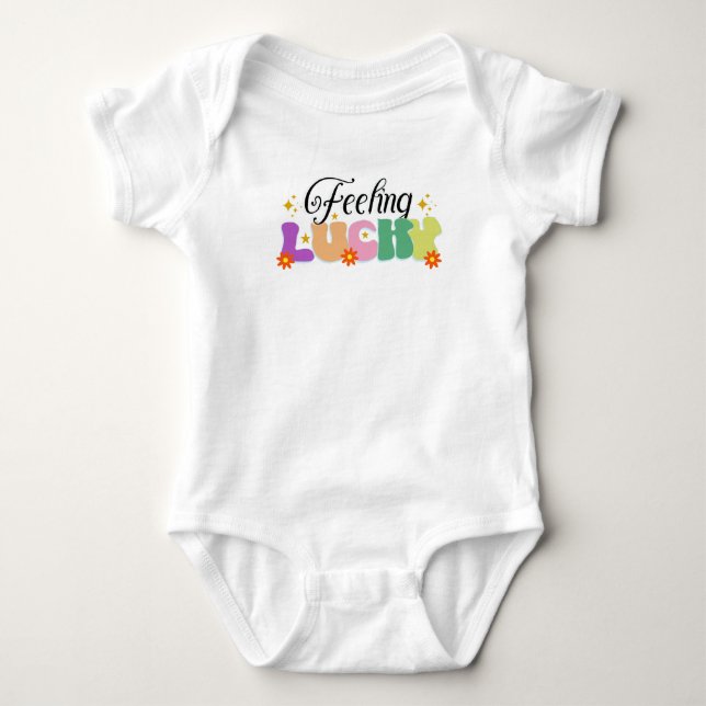 Baby Mamluco Feeling Lucky Bodysuit (Front)
