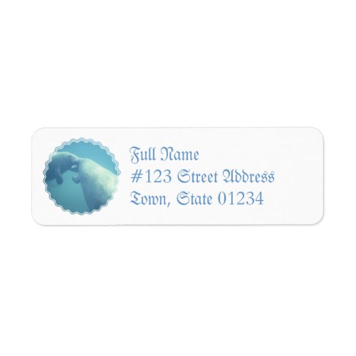 Baby Manatees Mailing Label