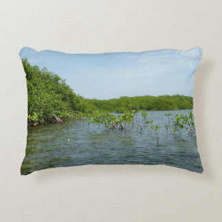 Baby Mangrove Trees in the Caribbean Accent Pillow