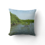 Baby Mangrove Trees in the Caribbean  Throw Pillow