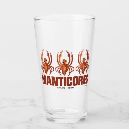 Baby Manticores Vintage Graphic Glass