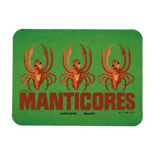 Baby Manticores Vintage Graphic Magnet