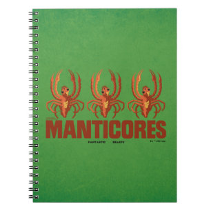 Baby Manticores Vintage Graphic Notebook