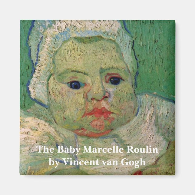 Baby Marcelle Roulin by Vincent van Gogh Magnet (Front)
