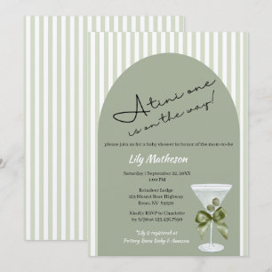 Baby Martini 'tini-one' Baby Shower Invitation