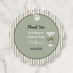 Baby Martini 'tini-one' Favor Tags
