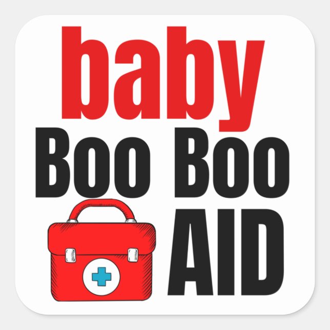 Baby medical kit  square sticker (Front)