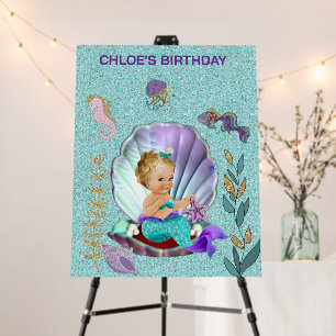 Baby Mermaid Party Sign