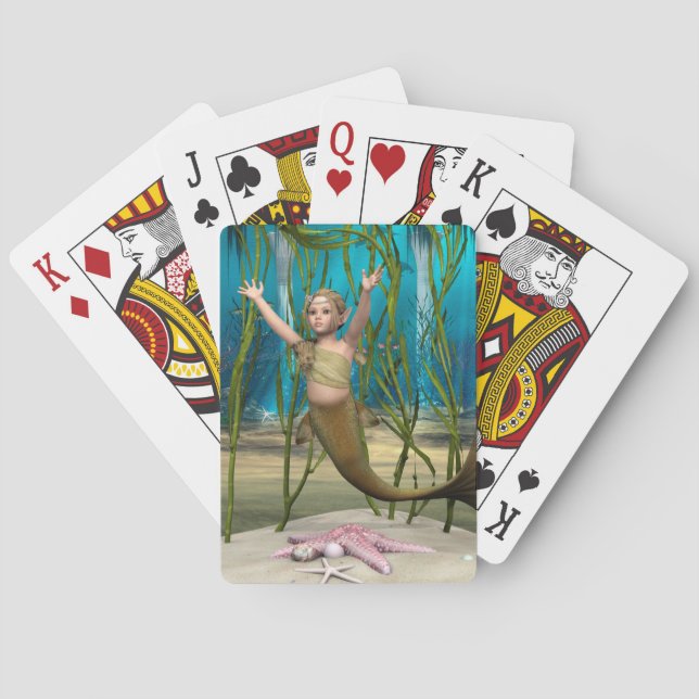 Baby Mermaid Poker Cards (Back)