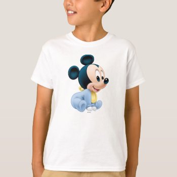 Baby Mickey | Blue Pajamas T-shirt by MickeyAndFriends at Zazzle