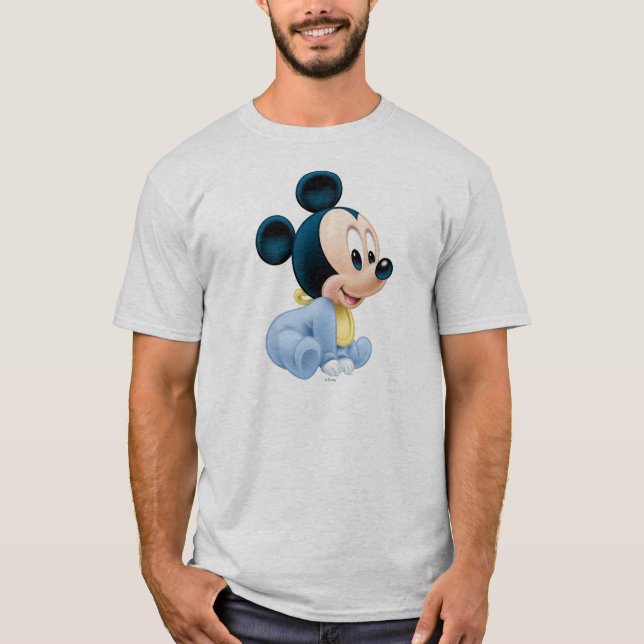 Baby Mickey | Blue Pajamas T-Shirt (Front)