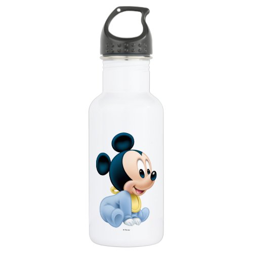 Baby Mickey  Blue Pajamas Water Bottle