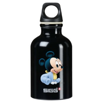 Baby Mickey | Blue Pajamas Water Bottle by MickeyAndFriends at Zazzle