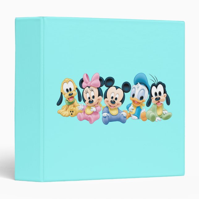 Baby Mickey & Friends 3 Ring Binder (Front/Spine)