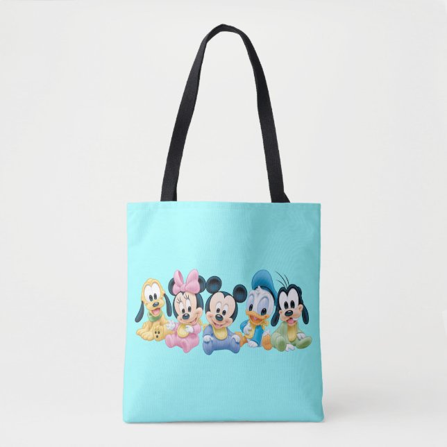 Baby Mickey Mouse and friends Tote Bag (Front)