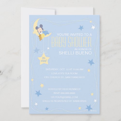 Baby Mickey Mouse Baby Shower Invitation