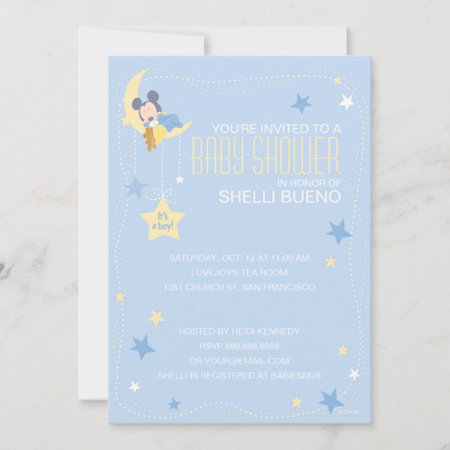 Baby Mickey Mouse Baby Shower Invitation (Front)