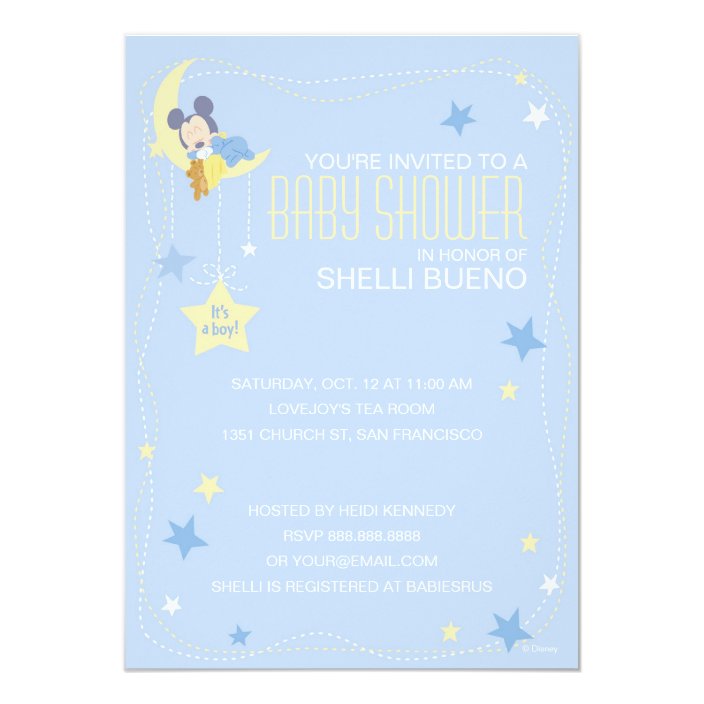mickey mouse baby shower invitations online