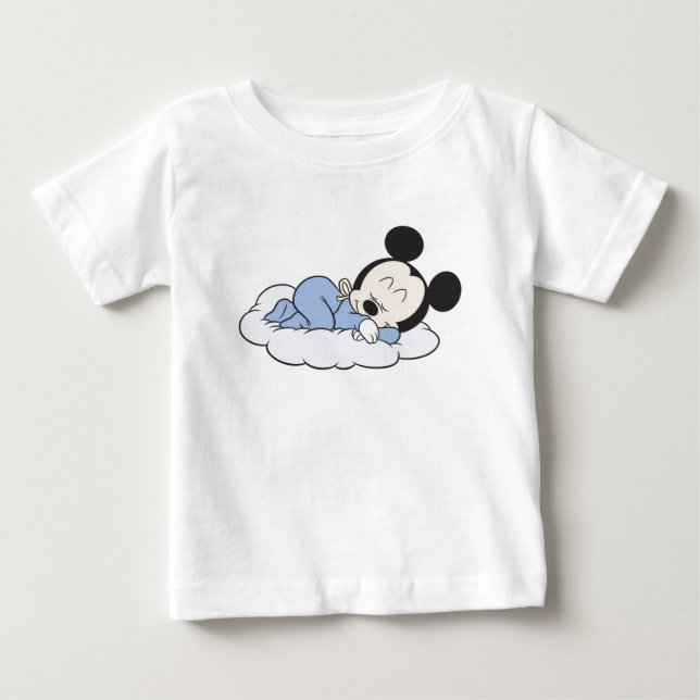 Baby Mickey Sleeping Baby T-Shirt (Front)