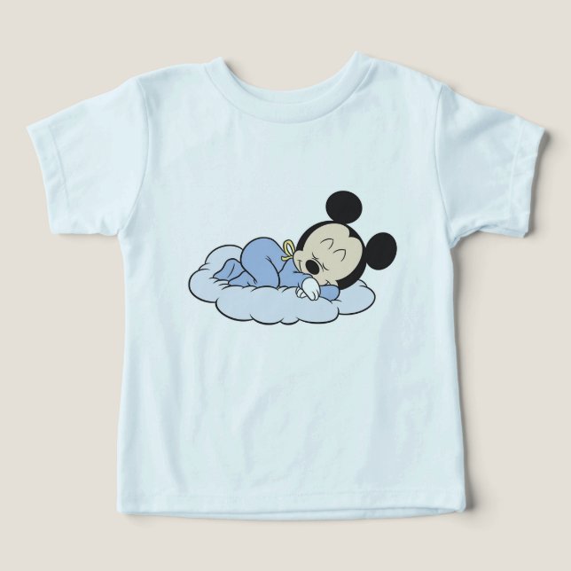 Baby Mickey Sleeping Toddler T-shirt (Design Front)