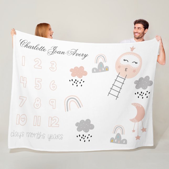 Baby Milestone Blanket Pathway to the Moon (In Situ)