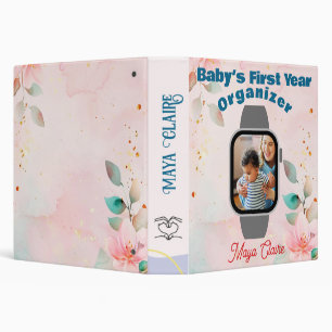 Baby milestone organizer 3 ring binder