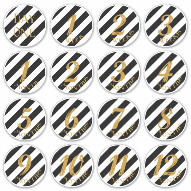 Baby Milestone Stickers (Front)