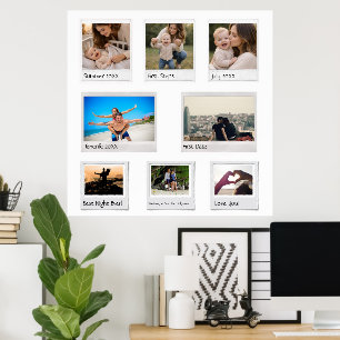 Baby Milestones, Couple & Vacation Photo Gift Poster