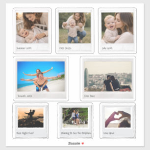 Baby Milestones, Couple & Vacation Photo Gift Sticker