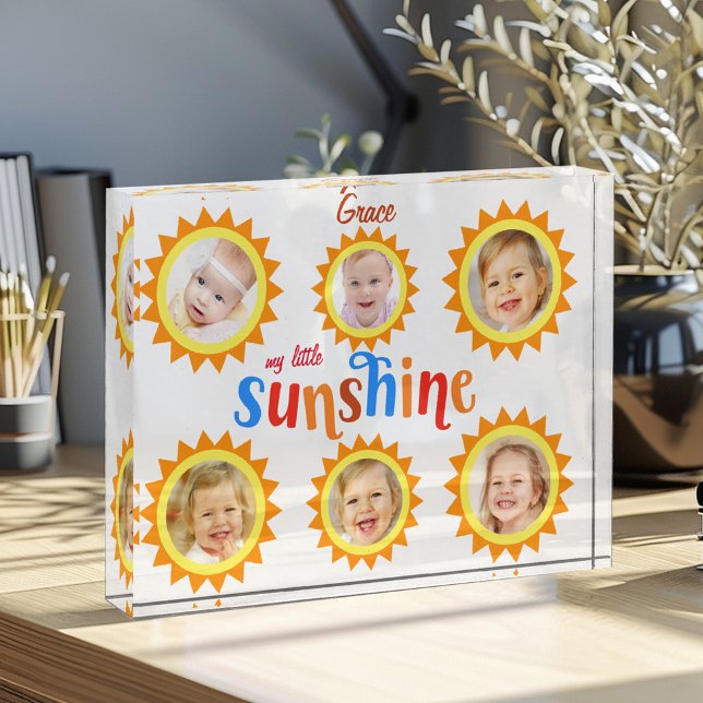 Baby Milestones Little Sunshine Photo Block (Baby Milestones Little Sunshine Photo Block)