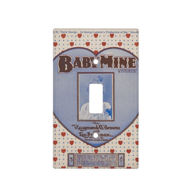 Baby Mine Antique - Light Switch Cover (Front)