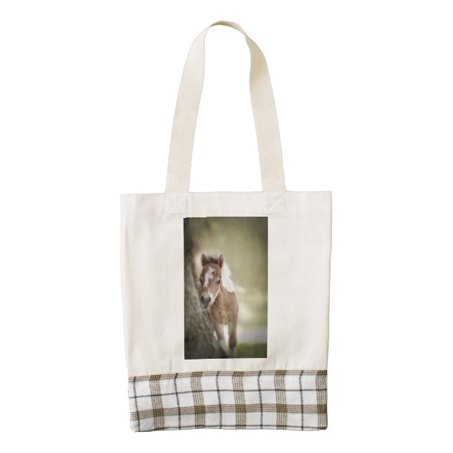 Baby Miniature Filly Zazzle HEART Tote Bag (Front)