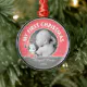Baby Minnie | Baby's First Christmas Metal Ornament | Zazzle