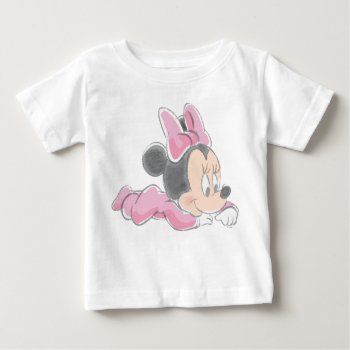 Baby Minnie Mouse | Pink Pajamas Baby T-shirt by MickeyAndFriends at Zazzle