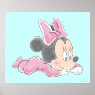 Baby Minnie Mouse   Pink Pajamas Poster