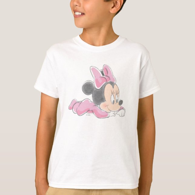Baby Minnie Mouse | Pink Pajamas T-Shirt (Front)