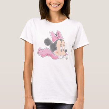 Baby Minnie Mouse | Pink Pajamas T-shirt by MickeyAndFriends at Zazzle